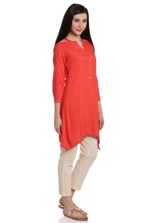 Coral Cotton Indie Top image number 3