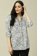 White Viscose Indie Top image number 5