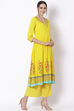 Yellow Viscose Kurta image number 4