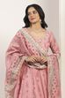 Pink Viscose Polyester A-line & Kalidar Kurtas image number 5