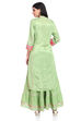 Green Straight Viscose Suit Set image number 5