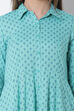 Green Cotton Kalidar Dress image number 1