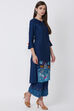 Indigo Viscose Rayon Straight Kurta image number 3