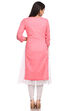Pink Asymmetric Cotton Kurta image number 1