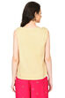 Beige Straight Viscose Indie Top image number 4