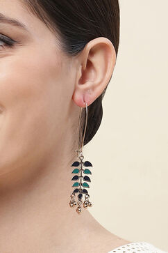 Blue Green Alloy Earrings image number 1