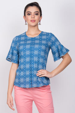 Blue Cotton Indie Top image number 0
