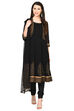 Black Kalidar Viscose Suit Set image number 0