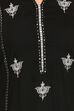 Black Cotton Straight Kurta image number 4