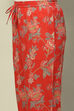 Green Cotton Lurex Floral Printed Straight Suit Set image number 2
