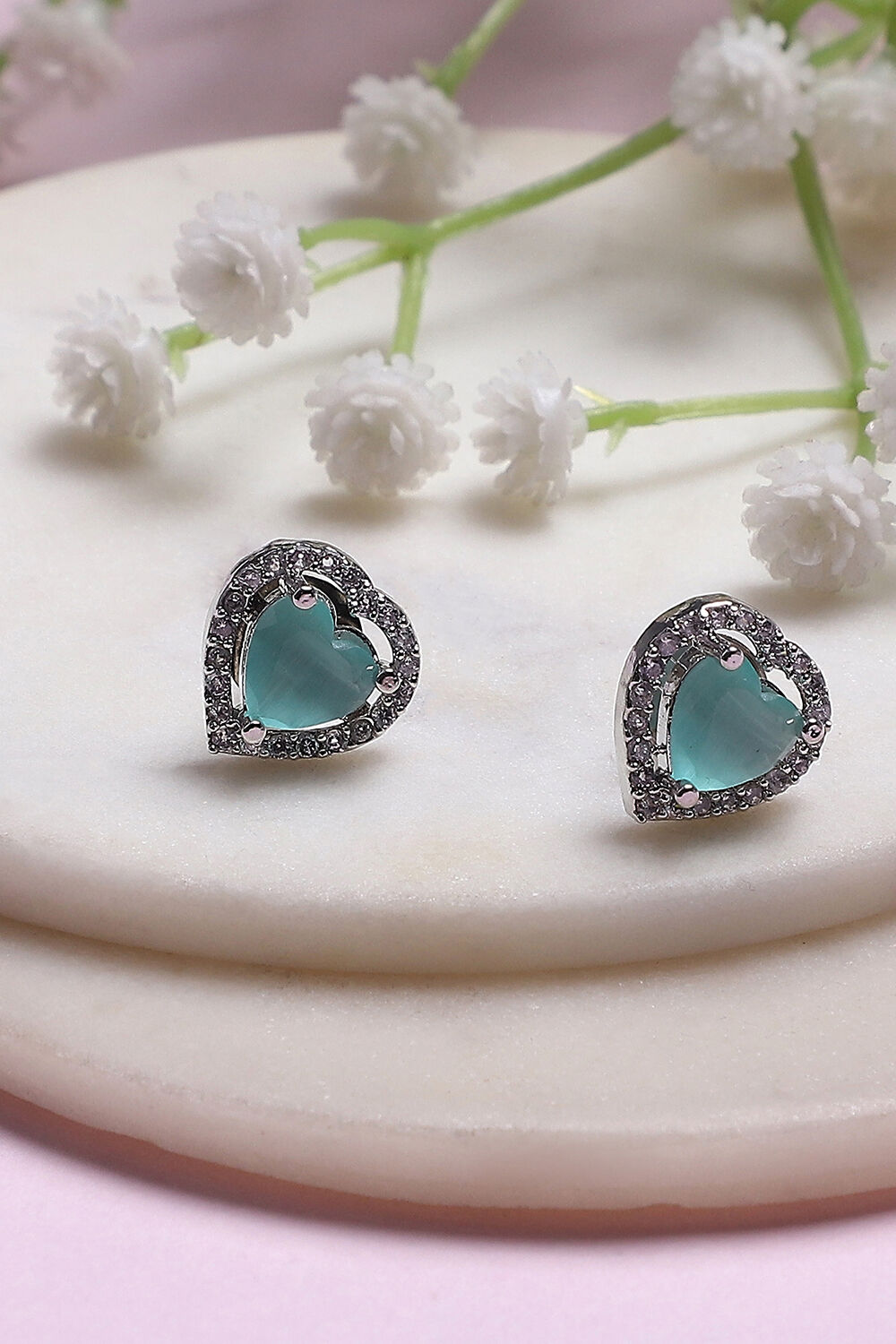 Mint Green Alloy Studs image number 0