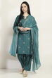 Purple Viscose Straight Set image number 0
