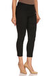Black Cotton Slim Pants image number 2