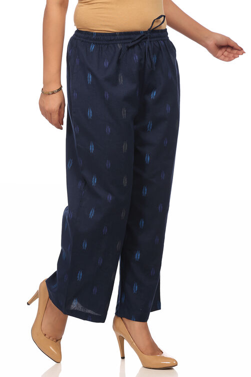Indigo Cotton Fusion Pants image number 2