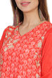 Red Cotton Kurta image number 1