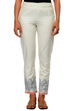 Beige Cotton Straight Pants image number 0