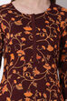Brown Viscose Rayon Straight Kurta image number 1