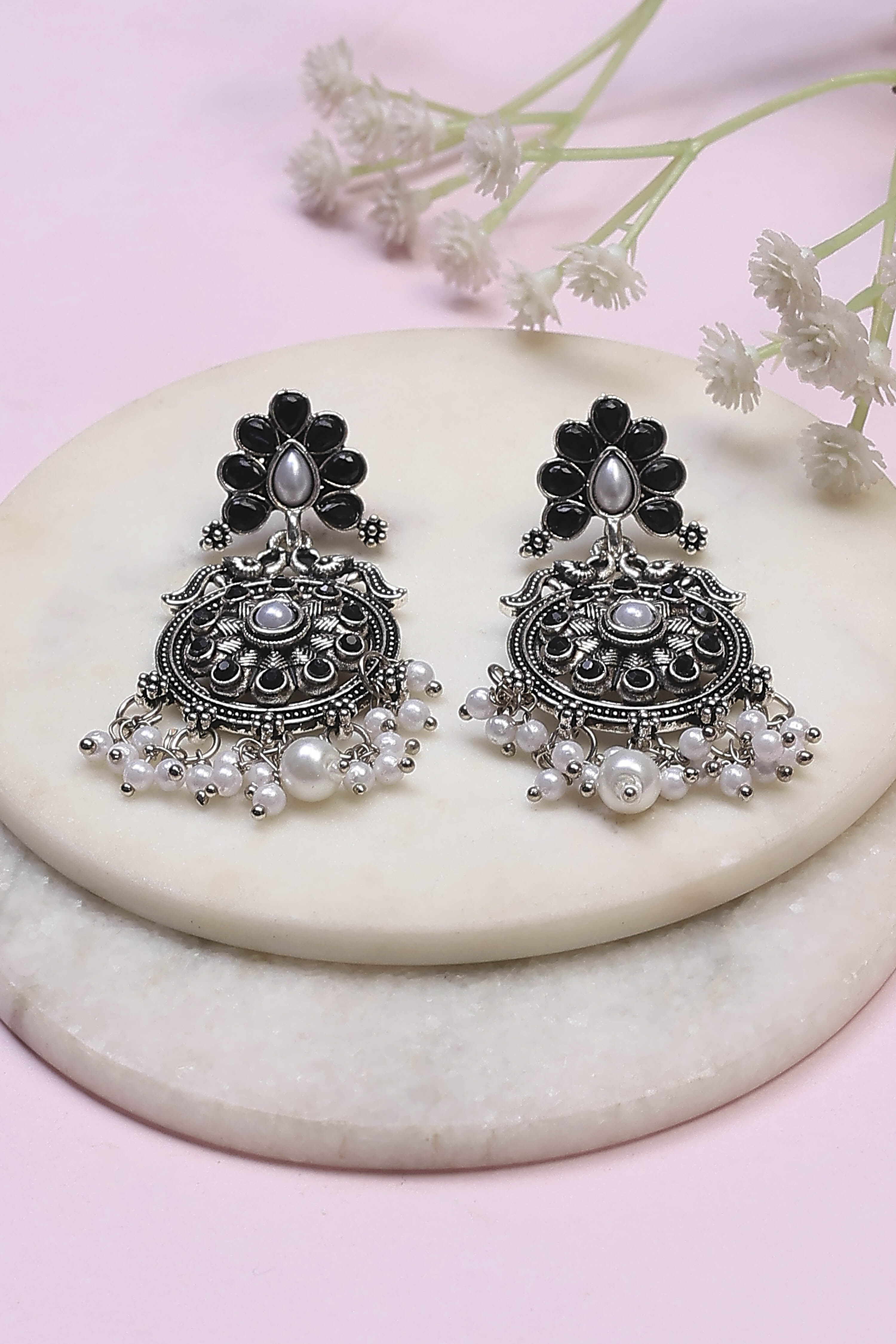 Black Alloy Drop & Danglers image number 0