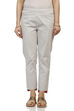 Grey Art Silk Slim Pants image number 0