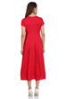 Fuchsia Kalidar Viscose Dress image number 4