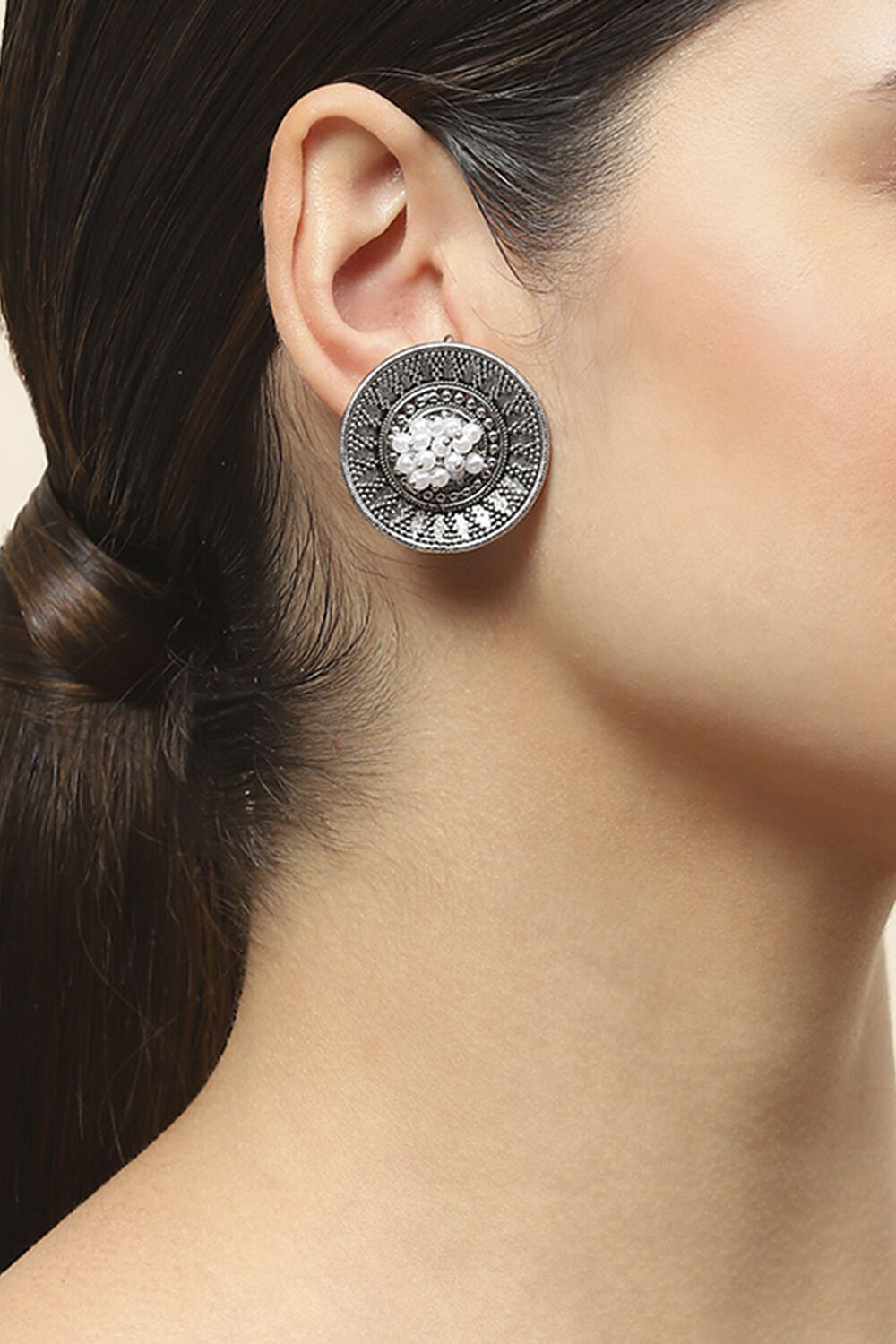 Oxidised Alloy Earrings image number 1