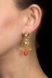 Gold Metal Brass Earring image number 0