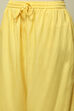 Yellow Rayon Straight Suit Set image number 2