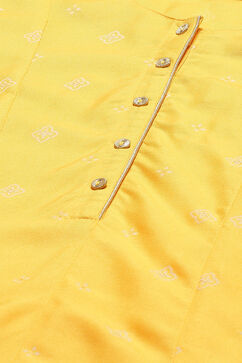 Yellow LIVA Kalidar Kurta image number 1