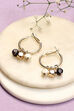 Black White Alloy Earrings image number 0