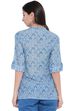 Light-Blue Cambric Indie Top image number 4