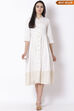 White Cotton Kalidar Dress
