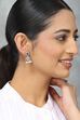 Dark Pink Brass Jhumka image number 3