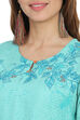 Turq Straight Viscose Kurta image number 1