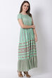Mint Green Viscose Dress image number 3