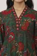 Green Viscose Polyester Kalidar Suit Sets image number 1
