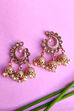 Peach Metal Brass Earring image number 0