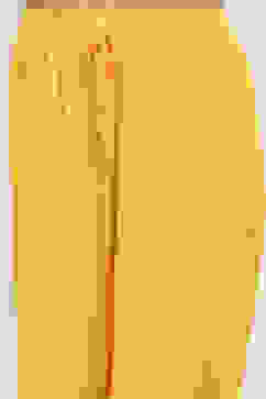 Mustard Yellow Solid Straight Palazzos image number 1