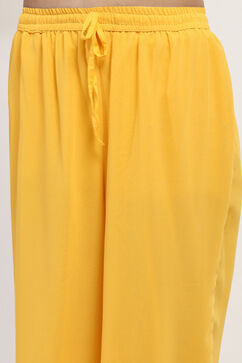 Mustard Polyester Palazzos image number 1