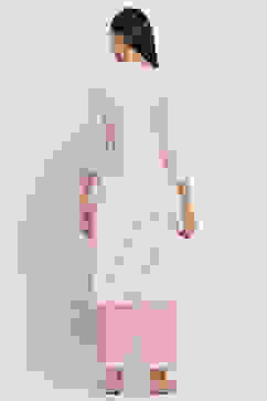 Pink Cotton Printed Straight Suit Set image number 4