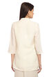 Ecru Flared Cotton Indie Top image number 4