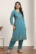 Red Rayon Straight Suit Sets image number 5