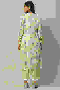 Olive Green Rayon Staight Kurta image number 3