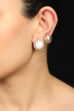 Golden Metal Earring Set Of 3 image number 2