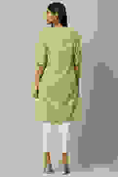 Green Rayon Staight Kurta image number 3