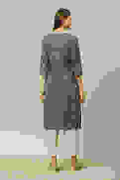 Green LIVA Straight Printed Kurta image number 4