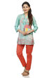 Mint Green Straight Viscose Indie Top image number 3