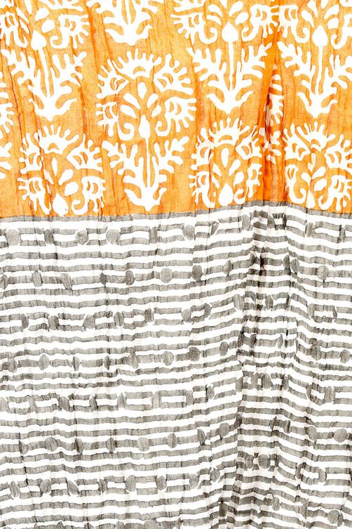 Ochre Cotton Stole image number 2