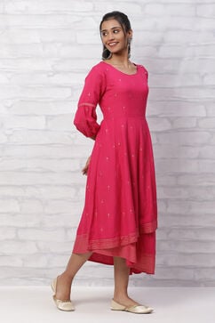 Pink LIVA Kalidar Dress image number 3