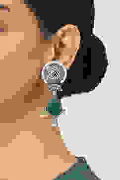 Green Alloy Drop & Danglers image number 1