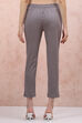 Grey Cotton Slim Pants image number 1